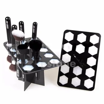 

HUAMIANLI Collapsible Makeup Folding Air Drying Makeup Brush Organizing Tree Rack Holder New