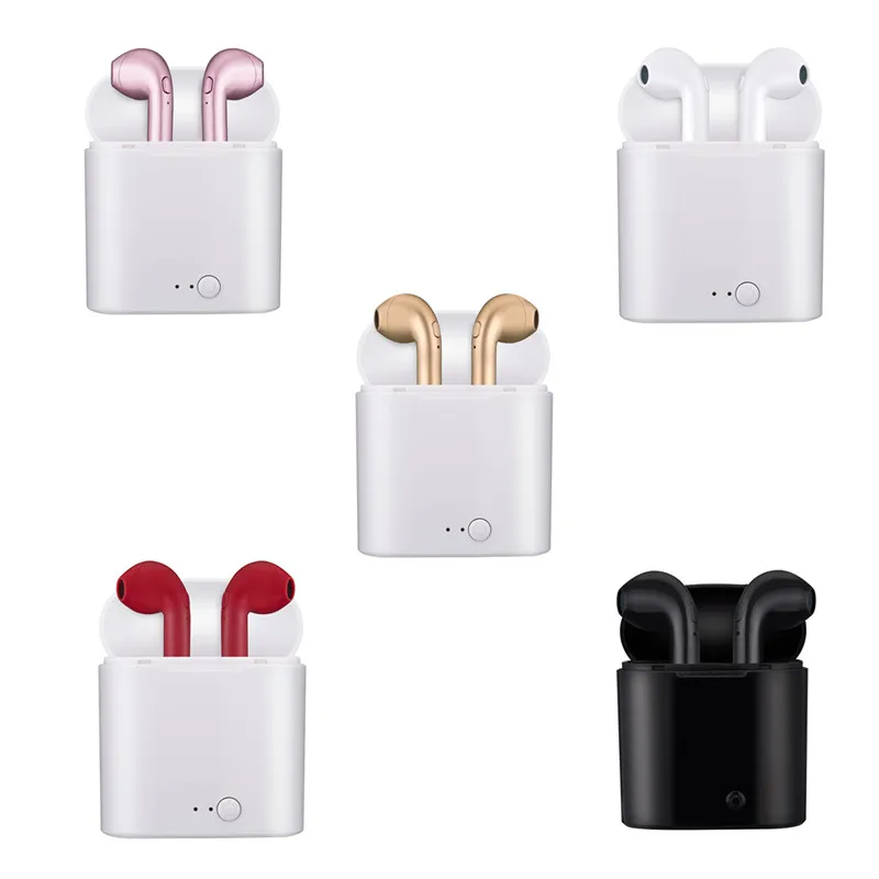 I7 i7s TWS in-ear беспроводные Bluetooth наушники стерео гарнитура с зарядным боксом для Huawei