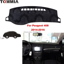TOMMIA приборной панели крышки тире коврик для автомобиля от Солнца Анти-УФ покрытие для приборной панели коврик для приборной панели автомобиля для peugeot 408