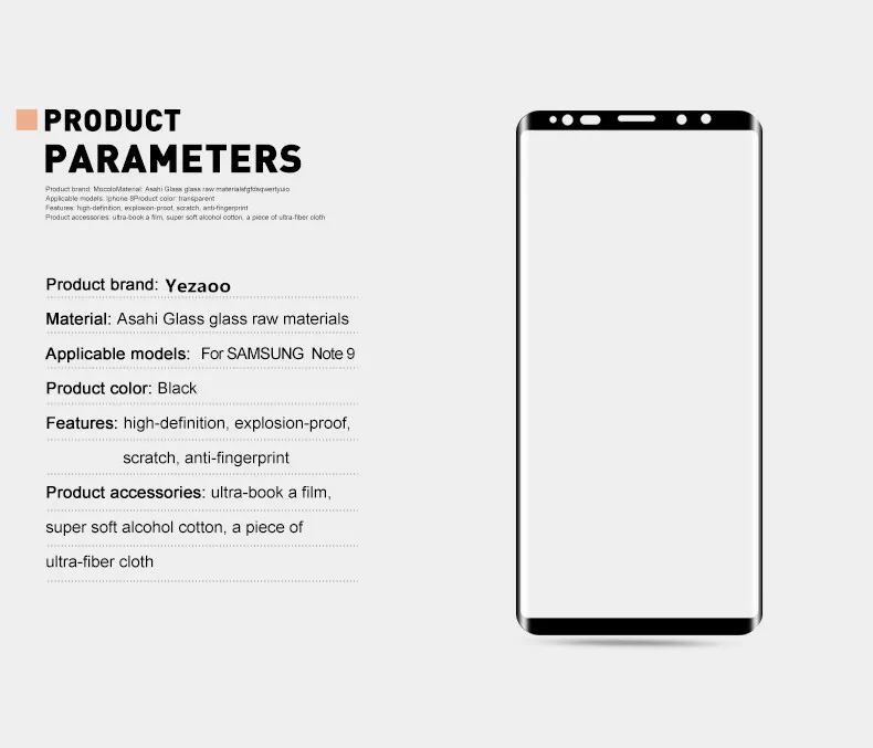 Yezaoo изогнутое Полностью закаленное стекло для Samusng Galaxy S10 E S8 S9 plus S7 edge Защита экрана для Galaxy Note 8 9 стеклянная пленка