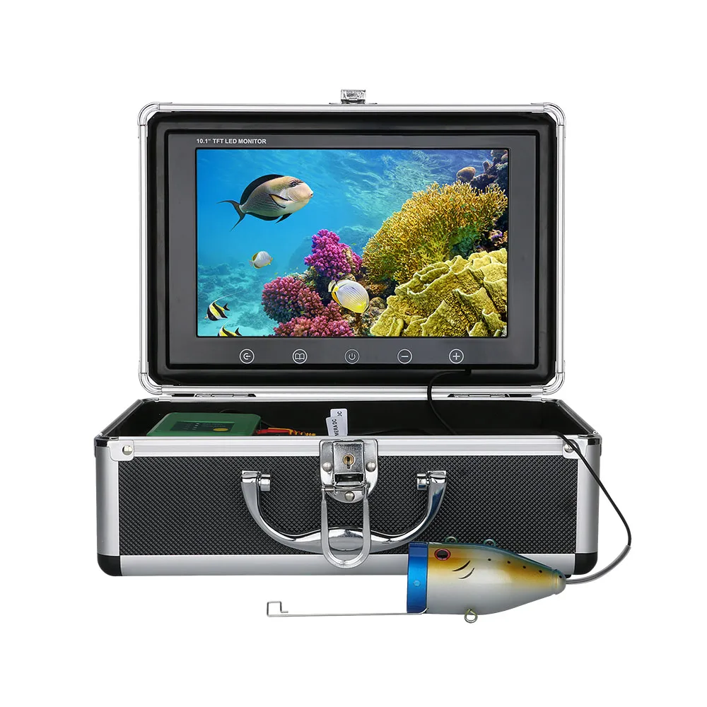 

9 Inch 1000TVL 15M Fish Finder Underwater Fishing Camera 15pcs White LEDs + 15pcs Infrared Lamp For Ice/Sea/River Fishing