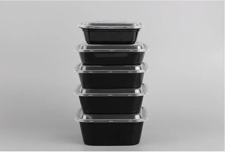 50Pcs Disposable Microwave Plastic Food Storage Container Safe Meal Prep Containers For Home Kitchen Food Storage Box