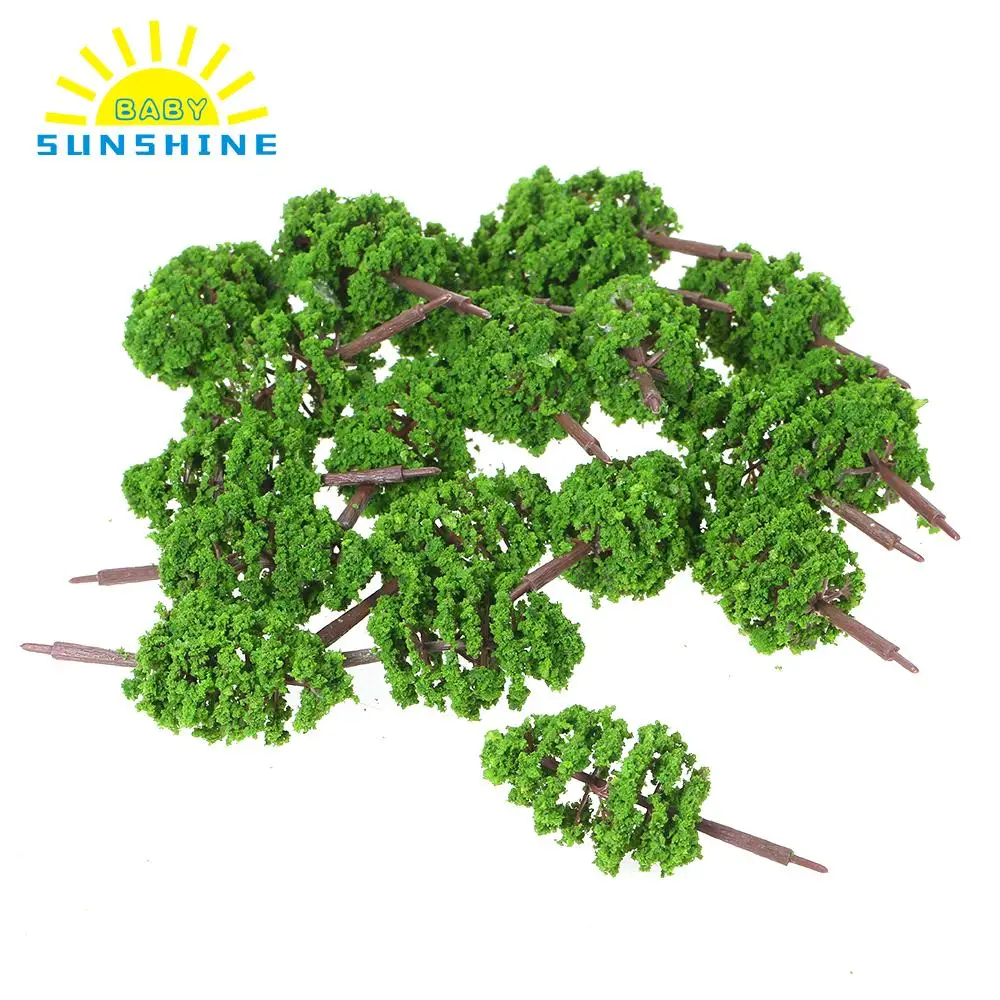 

NEW 20Pcs/lot Scale Architectural Model Trees Landscape Scenery Miniatures Tree Building Kits Toys for Children 2018