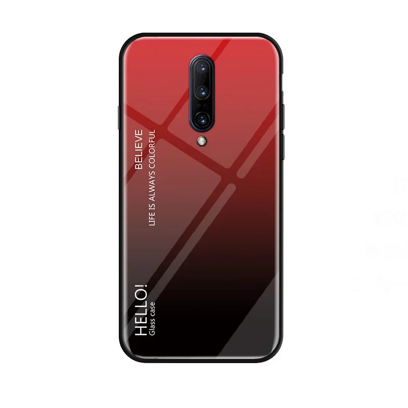 Чехол MUCHI для Oneplus 7 Pro из закаленного стекла Роскошная мягкая силиконовая рамка с