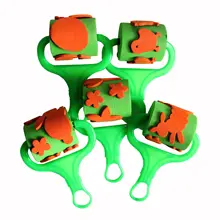 Творческие узоры раннего детского образования EVA губки для рисования кисти Детский сад живопись ролик для нанесения граффити мультфильм комплект уплотнений