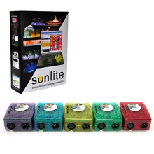Hot Classic Virtual Dj DMX Controller Sunlite 1024 USB Universal Serial Bus With Intelligent PC Software For Laptop Computer