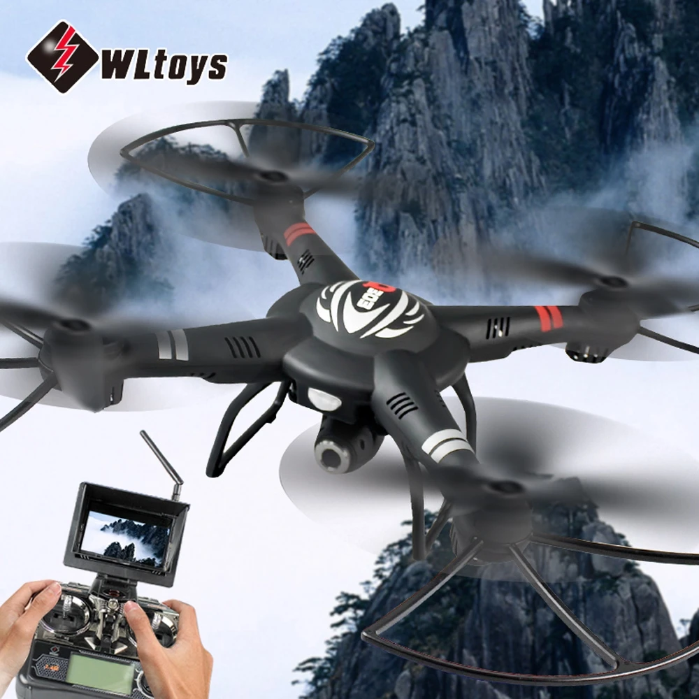 WLtoys RC Quadcopters 5.8G FPV 720P Camera 4CH 6-Axis Gyro RTF Drone Dron Headless Mode 3D Rolling Remote Control Quadcopter Toy