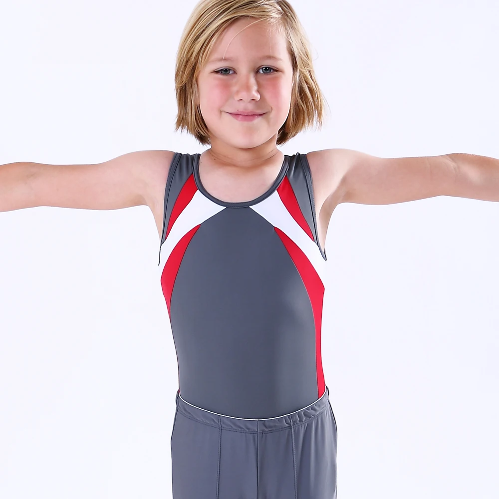 NT1804101 Boy's Basic Gymnastics Leotard Classic Ballet Morden Practice Atheletic Tank Bodysuit
