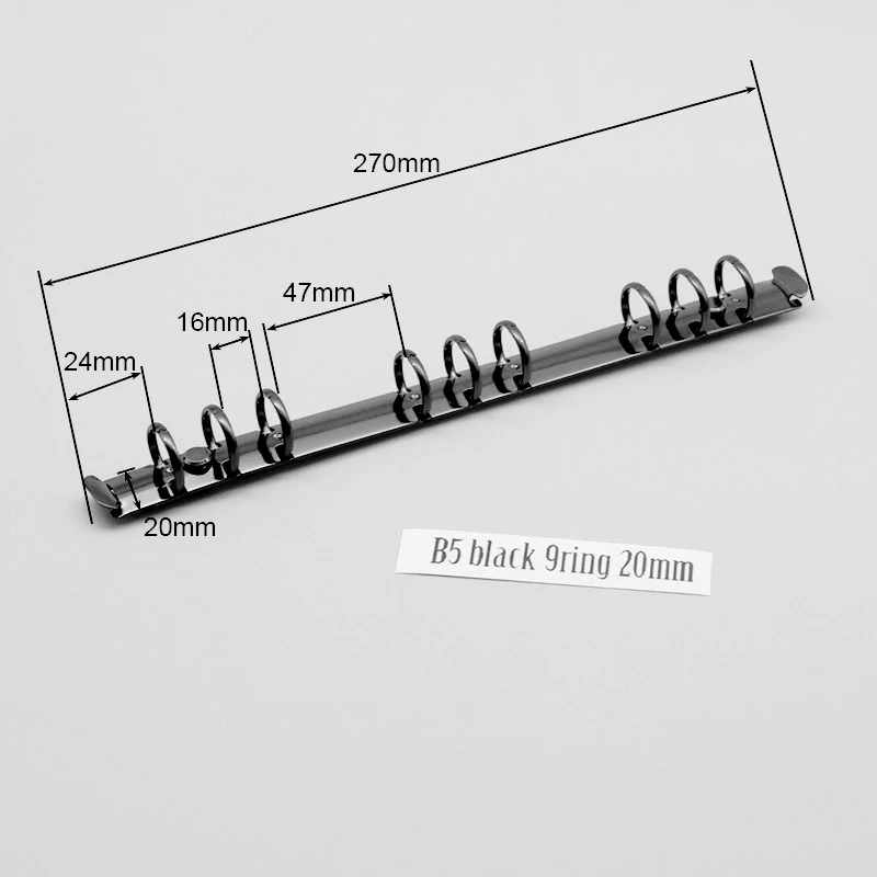 DIY кольцо механического, 6 кольцо Биндер бронзового цвета, 280 = 285, A4 B5 A5 A6 A7 клип связующего