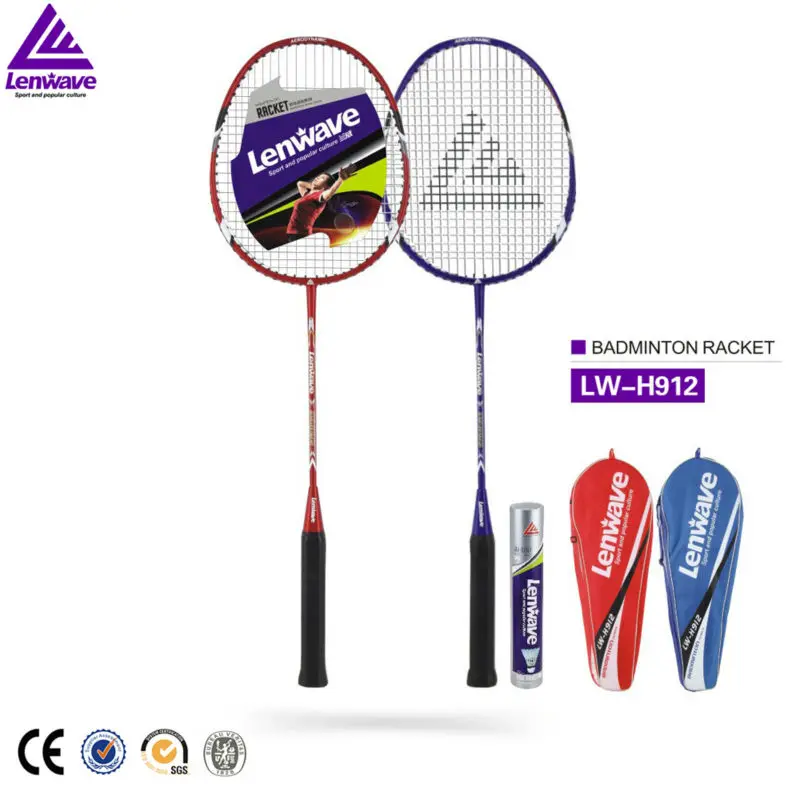 Aluminum Badminton Racket 2 Color Lenwave Brand & One Pair Of High Quality Badminton Racketin