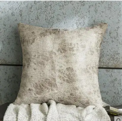 Наволочка для подушки из искусственной кожи, кожаная наволочка для дивана в скандинавском стиле - Цвет: 6