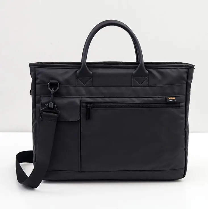 Вместительная сумка для ноутбука для мужчин и женщин, дорожный портфель, деловая сумка для ноутбука 14 15 дюймов Macbook Pro W-A17-70 - Цвет: Black