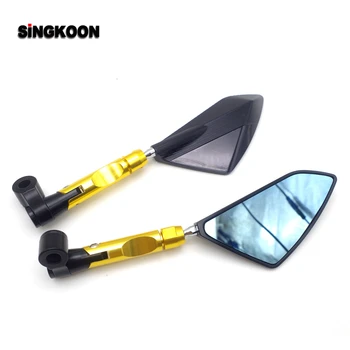 

8 10mm universal motorcycle Accessories mirrors cnc Rearview Side Mirror FOR gsf 600 fz6s polaris rzr trk 502 honda super cub