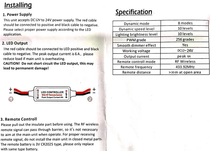 Instructions B_700