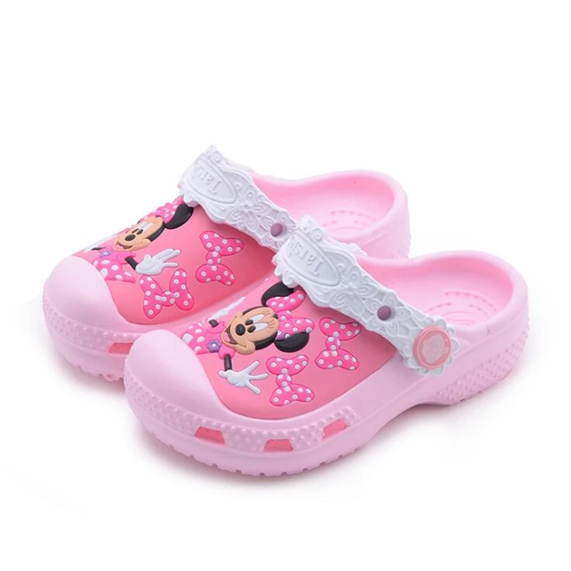 

Kid Garden Hole shoes Girl Princess Sandals Girls Summer Cartoon Minnie Shoes Casual Fashion Sandals Beach Shoes