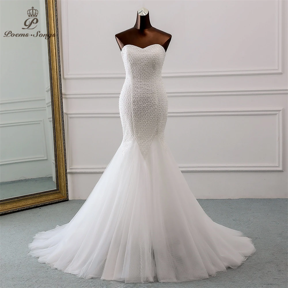 Us 7896 53 Offpoemssongs 2019 New Luxury Lace Wedding Dress Robe Mariage Vestido De Noiva Mermaid Wedding Dresses Robe De Mariee In Wedding