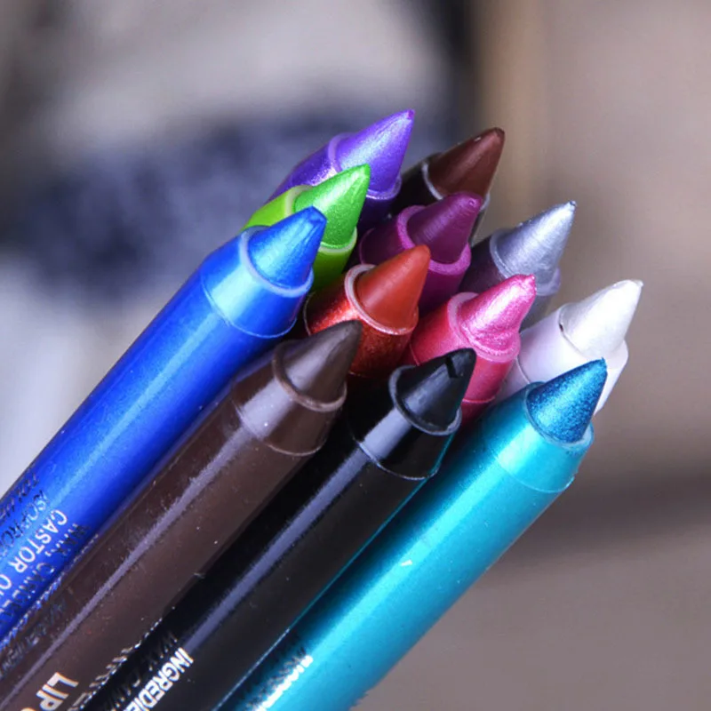 

1PC Fashion Women Long-lasting Eye Liner Pencil Pigment White Color Waterproof Eyeliner Pen Eye Cosmetics Makeup Tools M1lip1291