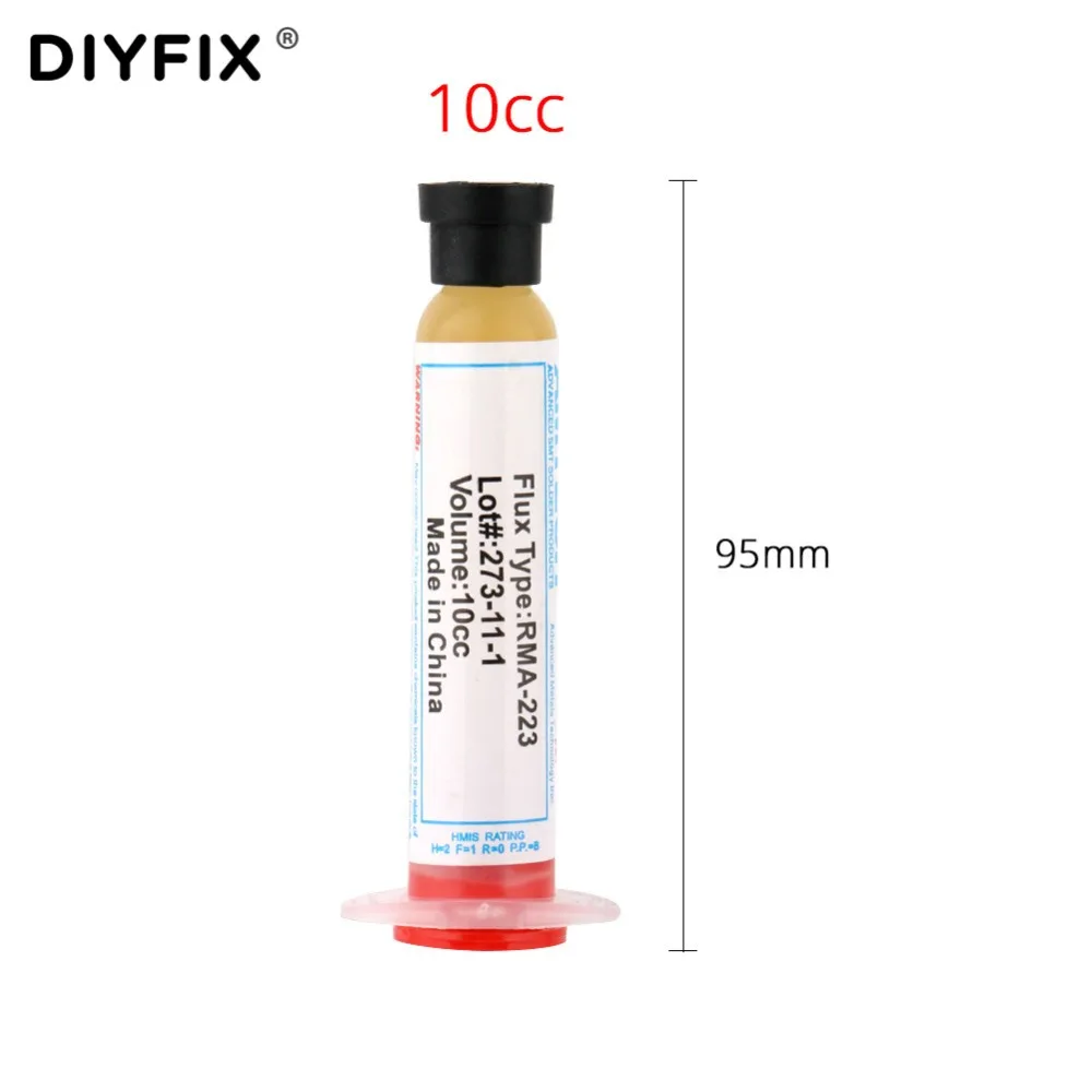 DIYFIX пайка сварочный поток проданная паста смазка SMD SMT PCB IC части 10cc RMA-223 ремонт припоя