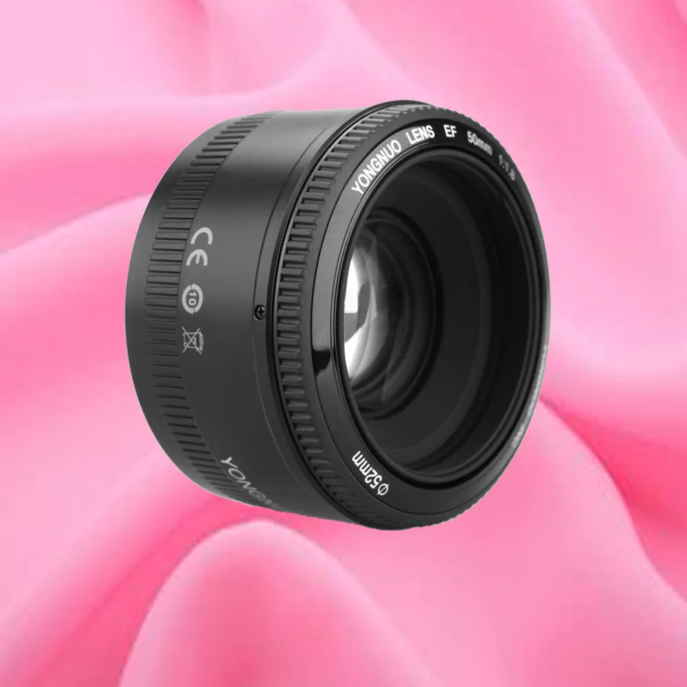 YONGNUO YN50mm объектив с фиксированным фокусом EF 50 мм F1.8 AF/объектив MF с большой апертурой Автофокус Объектив для Canon EOS 60D 70D 700D DSLR камера