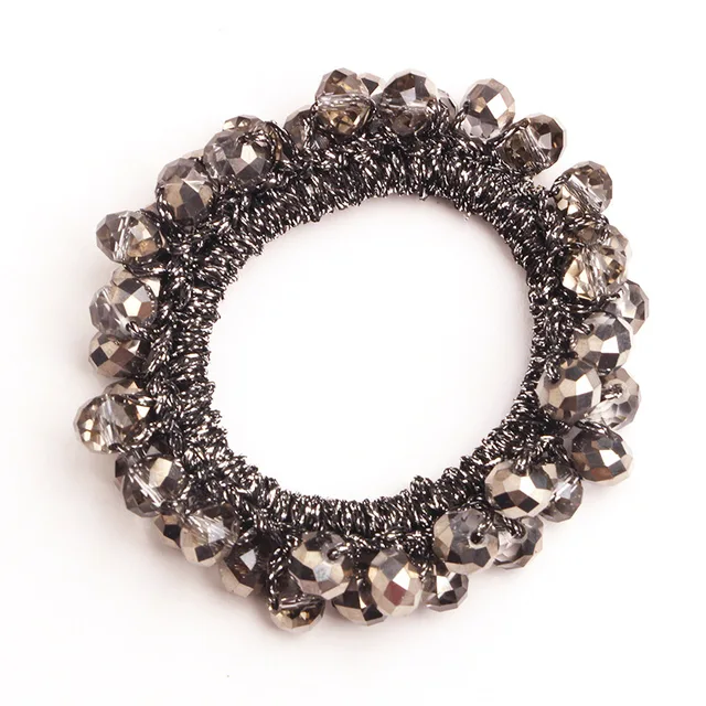 Korean style pearl beaded hair ties Scrunchies Elastic hairband Ponytail Holders women  Hair Rope Rubber gum Hair Accessories 12