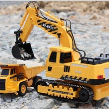 Лучшая детская игрушка большой RC автомобиль пульт дистанционного управления инженерный грузовик экскаватор беспроводной rc экскаватор игрушка автомобиль копания машина мальчик игрушки