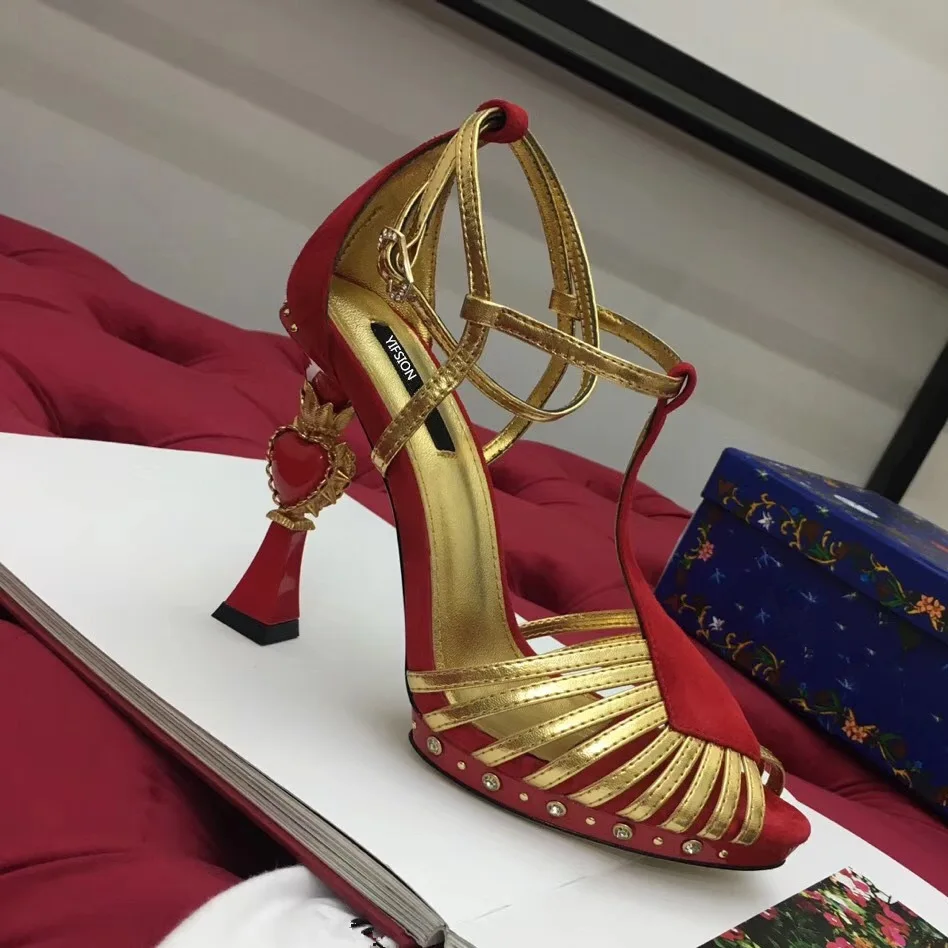YIFSION 2018 New Fashion Genuine Leather Women Summer Sandals Sexy Open Toe Buckle Strap Thin High Heel Sandals Shoes Woman YIFSION 2018 New Fashion Genuine Leather Women Summer Sandals Sexy Open Toe Buckle Strap Thin High Heel Sandals Shoes Woman