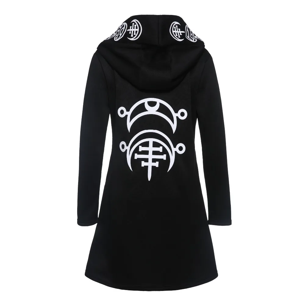 Rosetic Hoodies Gothic Casual Cool Chic Black Plus Size Women Sweatshirts Loose Cotton Hooded Plain Print Female Punk Hoodies Rosetic Hoodies Gothic Casual Cool Chic Black Plus Size Women Sweatshirts Loose Cotton Hooded Plain Print Female Punk Hoodies