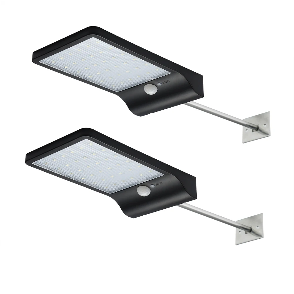 

2X 450LM 36 LED Solar Power Street Light PIR Motion Sensor Lamps Garden Security Lamp Outdoor Street Waterproof Wall Lights