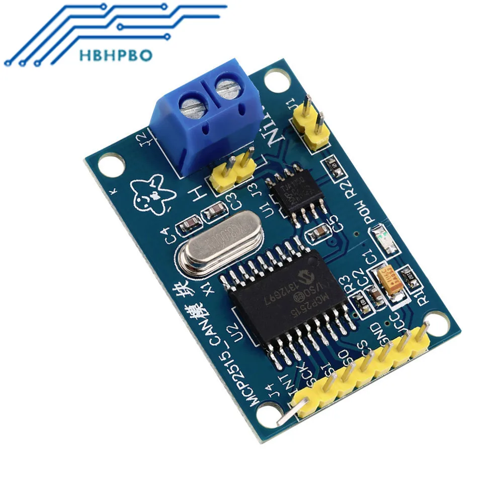 2PCS MCP2515 Controller Bus Module TJA1050 Receiver SPI Protocol for Arduino