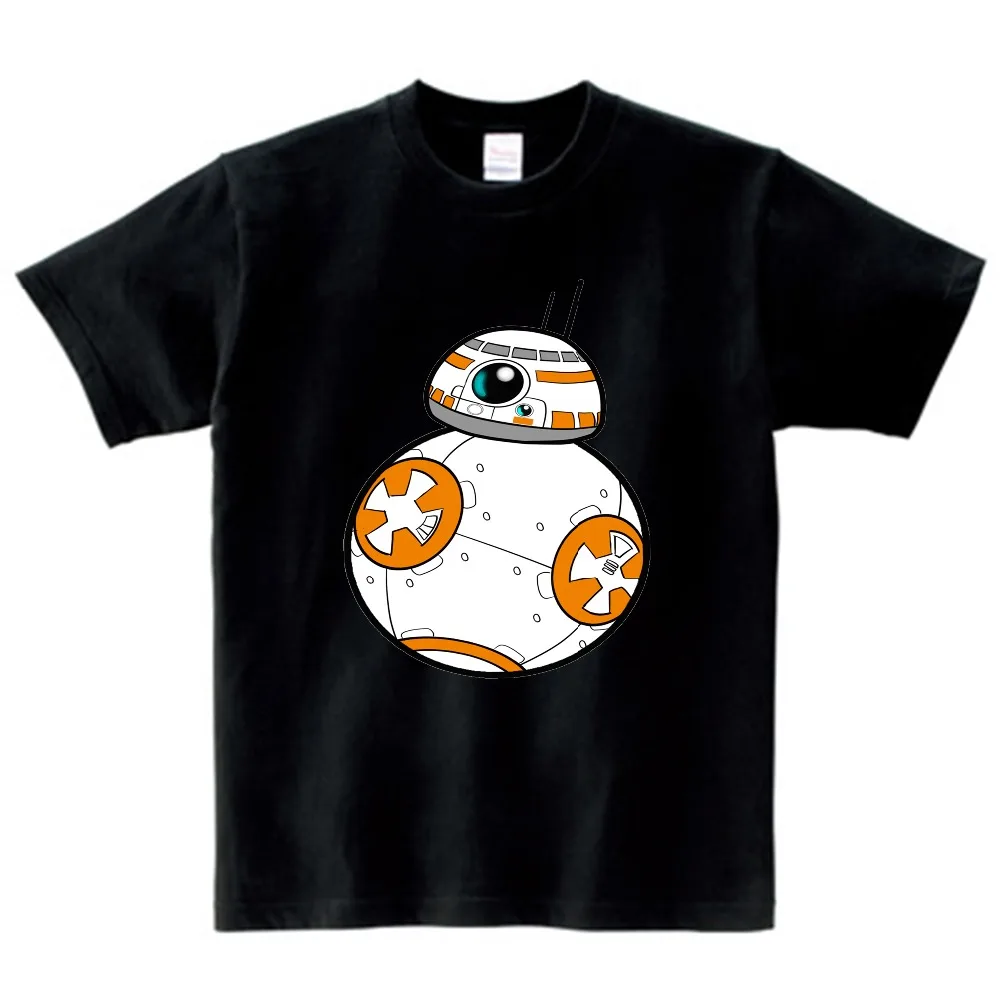 Детская футболка для мальчиков и девочек с изображением порга BB-8/Звездных Войн детская модная футболка унисекс с короткими рукавами Повседневная одежда для малышей, YUDIE