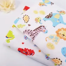 40s интерлок детская хлопковая ткань с принтом хлопок Джерси ткань по метру DIY шитье детская одежда ткань 50*170 см