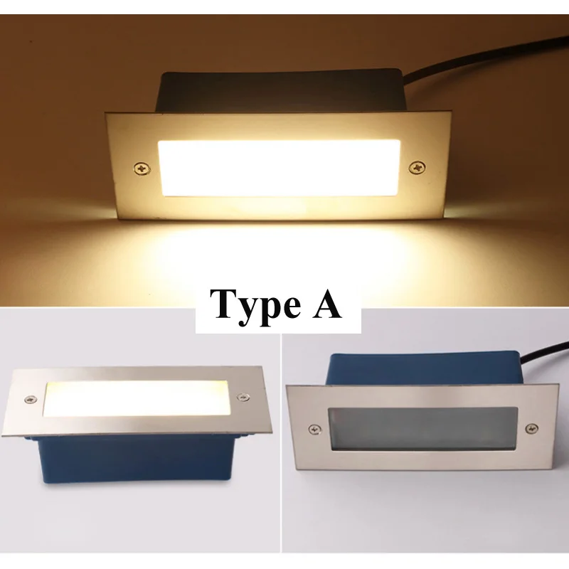 Наружный/Закрытый водонепроницаемый 2 Вт 3 Вт 5 Вт Светодиодный светильник для подземных лестниц, напольный светильник для садовых дорожек, садовый ландшафтный светильник