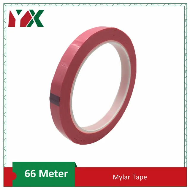 1PCS Mark Multicolor Mylar Tape Mara Tape High Temperature Insulated Transformer Motor Capacitor Coil Wrap Adhesive Tape Pink