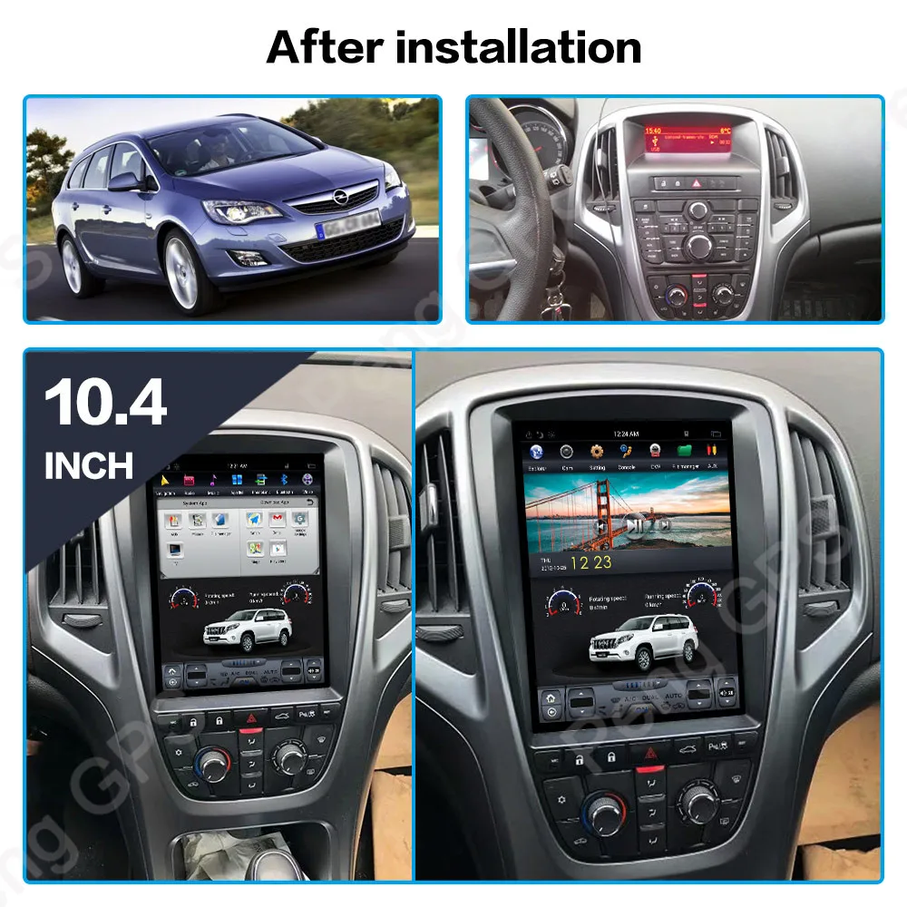 Flash Deal Android 7.1 Tesla Style 10.4 Inch GPS Navigation DVD Player for Opel Vauxhall Holden Astra J/Buick Excelle 2010-2013 Headunit 6