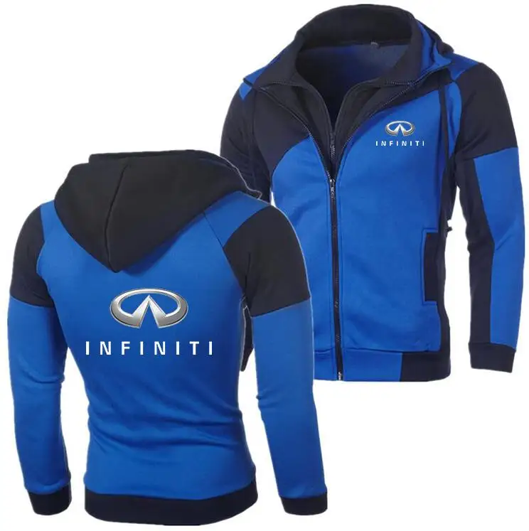 2018 Новинка зимы модные infiniti Толстовка Для мужчин кардиган с застежкой-молнией