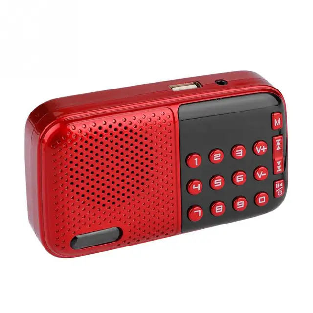 FM Radio U Disk/TF Music Mini USB Radio Speaker With 24-hour Standby