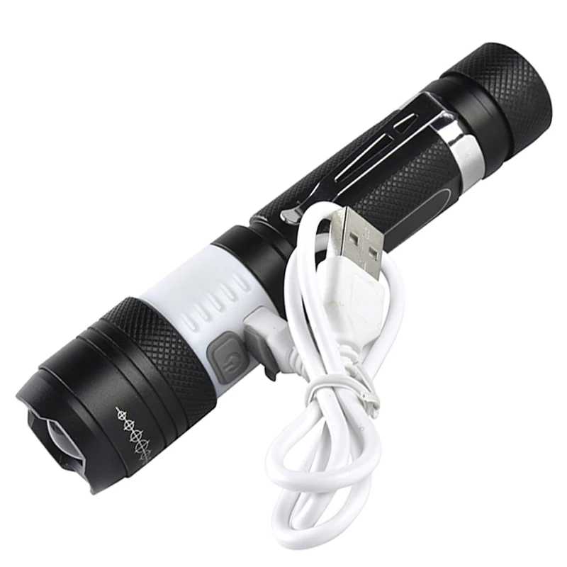 ZK25 Портативный T6 COB светодиодный вспышка светильник дропшиппинг 6 Режим фонарь USB Перезаряжаемые 18650 переносной светильник с батареей для кемпинга Фонари светильник - Испускаемый цвет: A