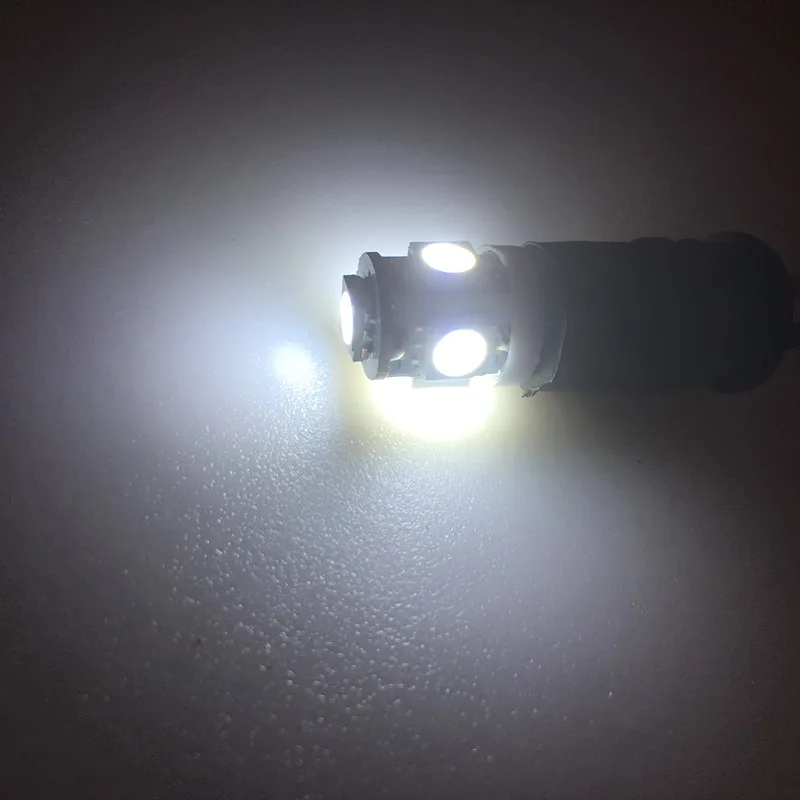 2 шт. Автомобильные светодиодные лампы для дверей Ba9s 5Smd 5050 T4W белые красные