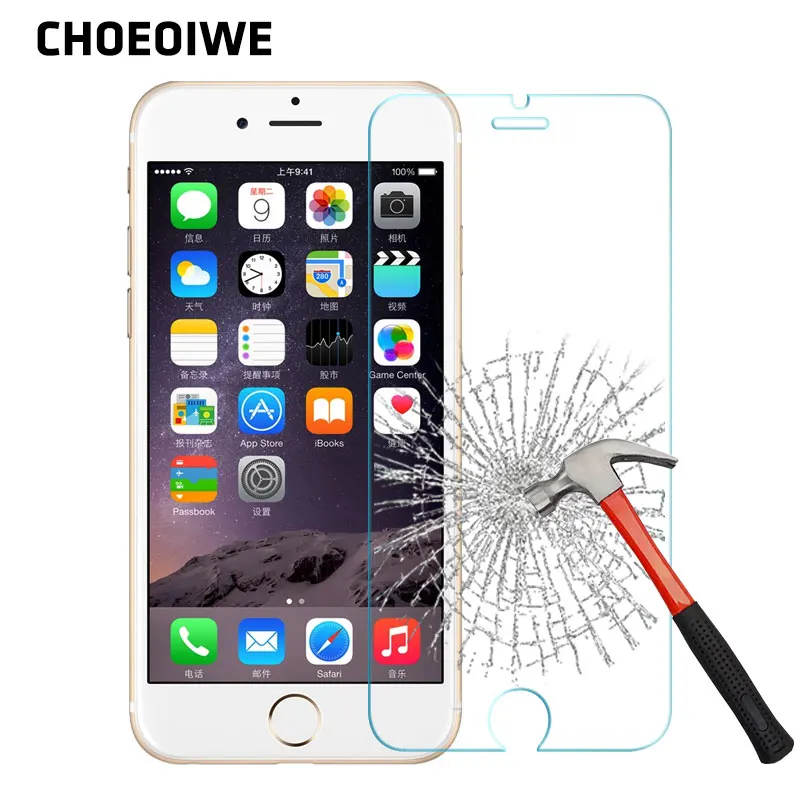 Kopen Krasbestendig Gehard Glas voor iPhone 4 4 S 5 5 S SE 5C 6 6 S Plus 7 Plus 2.5D 9 H Screen Protectors Telefoon Bril Film