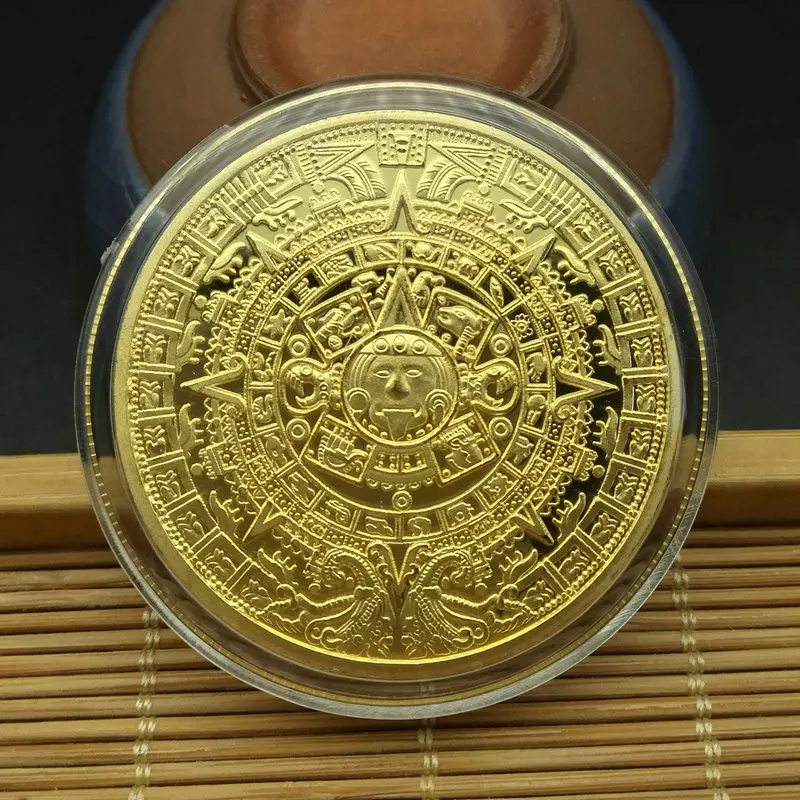 Gold Antique Bitcoin Collectible Art Commemorative Coin Collectible Gift Lucky Gold Plated Coin Bit BTC Metal Imitation40x1.5mm-4