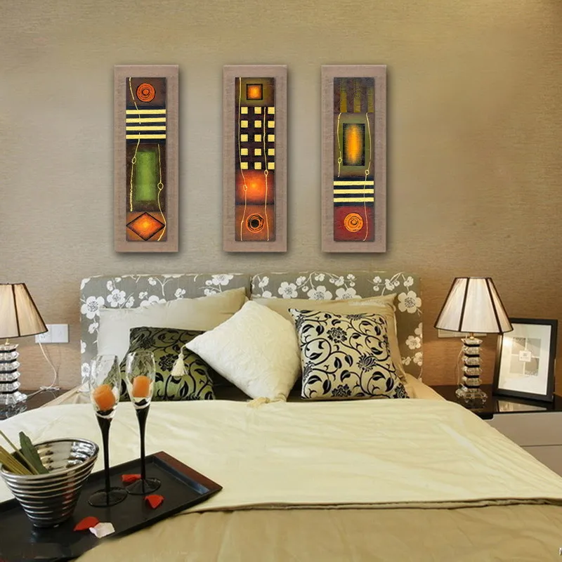 

With Frame Oil Painting On Linen Abstract Wall Art for Home Decoration Parrot Artwork The Picture Decor Painting