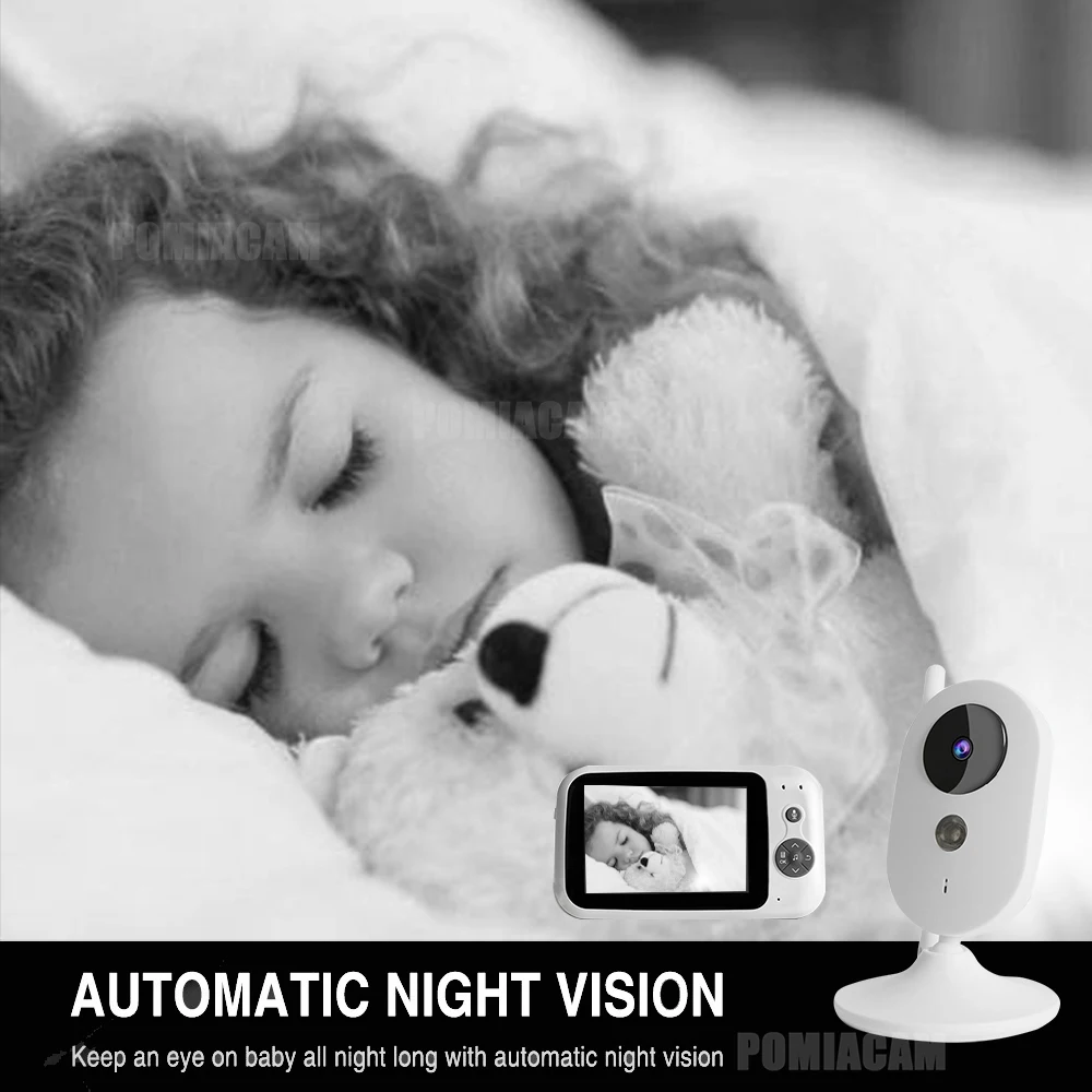  303A 3.5 Inch baby monitor with camera mini video baby monitor Night Vision Surveillance Security C