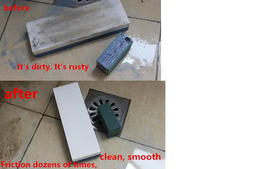 Sharpening Stone 2-sided Grindstone F Outdoor Kitchen Sharpener Whetstone C8F6
