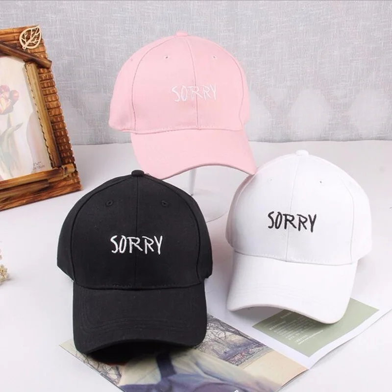 low profile fitted baseball hats cap letter sorry embroidered font curved bill white low profile fitted baseball hats cap letter sorry embroidered font curved bill white