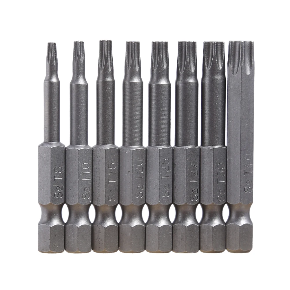 1/4 Inch Torx Electric Screwdriver Bits 50 mm Long Torx