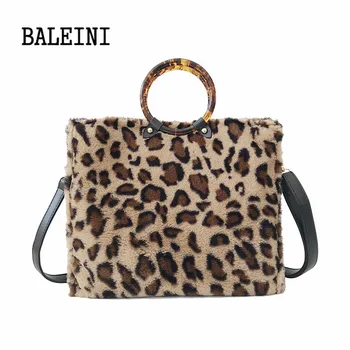 

BALEINI Women Designer Handbag Medium Shoulder Bags Leopard Print Girls Cross Body Bag Deep leopard pink leopard light leopard