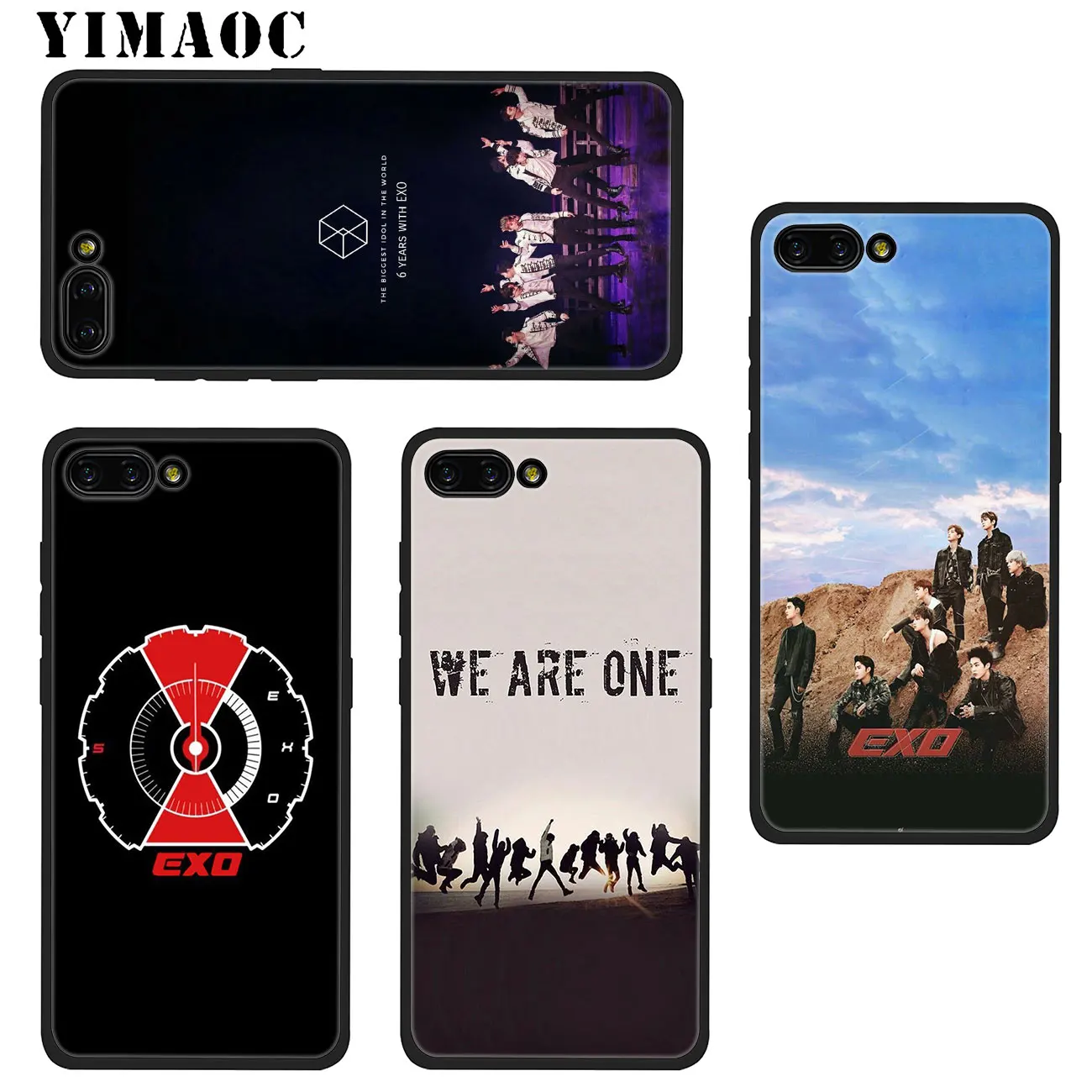 Мягкий силиконовый чехол YIMAOC EXO 5 для Huawei Honor 20 Pro 8C 8X 8 9 9X 10 Lite 7X 7A Pro|Бамперы| |