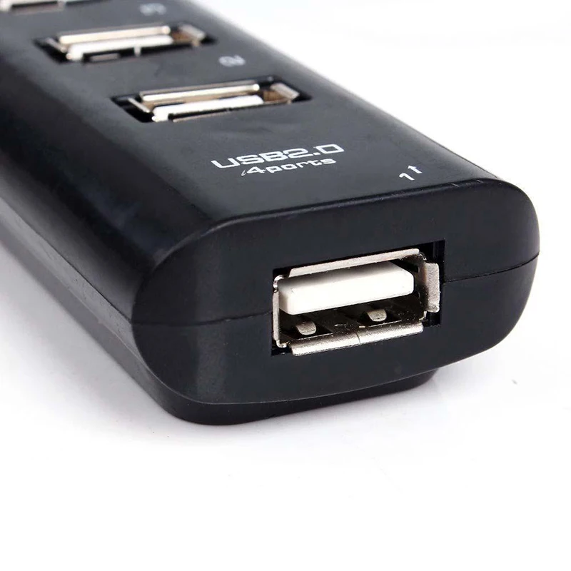 4 порта USB 2 0 зарядное устройство сплиттер адаптеры для компьютера ПК Кабельный