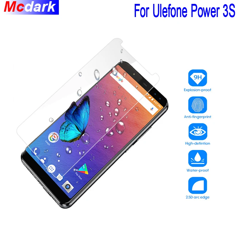 

Mcdark Tempered Glass For Ulefone Power 3S Screen Protector Film For Ulefone Power 3 Cover Glass Film Easy To Install Phone Film