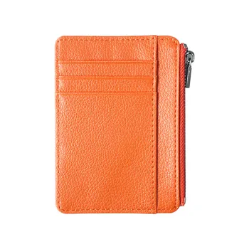 

Credit Card Holder 2019 Men Card Pack Student Wallet PU Leather Zipper Carbon Fiber Coin Purse 708